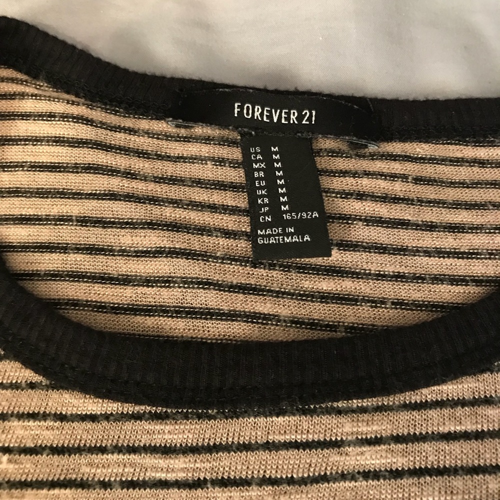 Striped Crop Top Forever 21